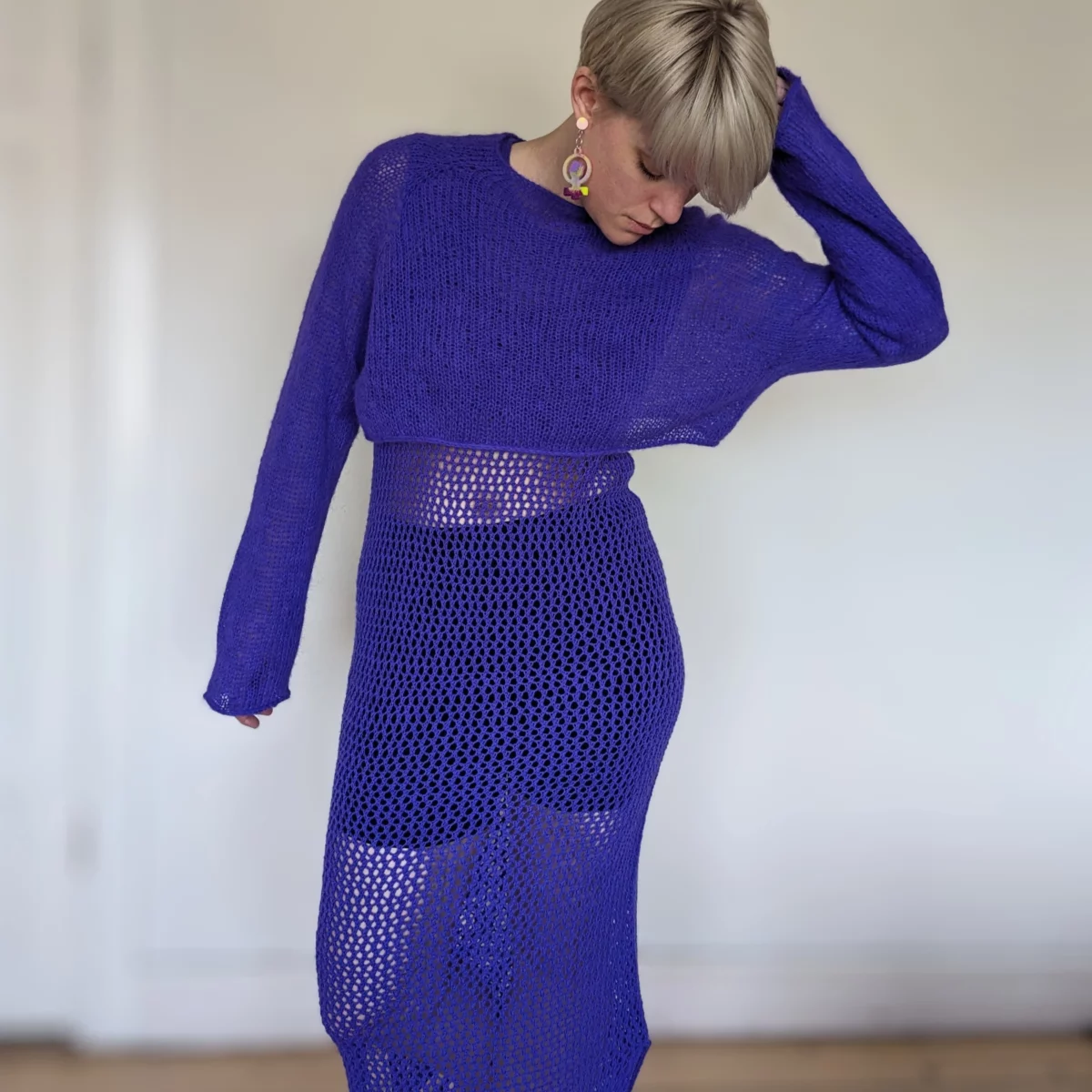 notorious knitter cover my mesh top